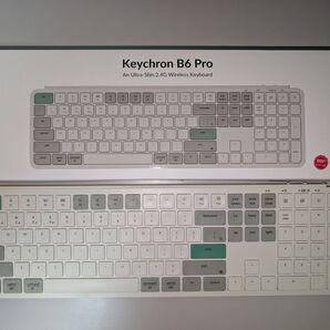 Keychron B6 Pro US配列 レトログリーン ワイヤレスキーボード