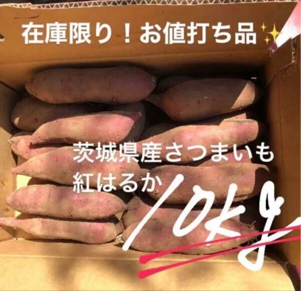 【訳あり】茨城県産さつまいも紅はるか10kg