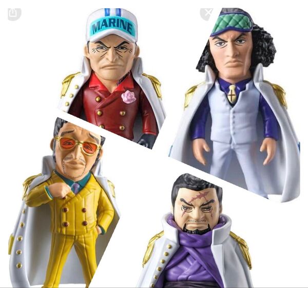ワンピの実 ONEPIECEセット 赤犬&青キジ&黄猿&藤虎 まとめ買いOK
