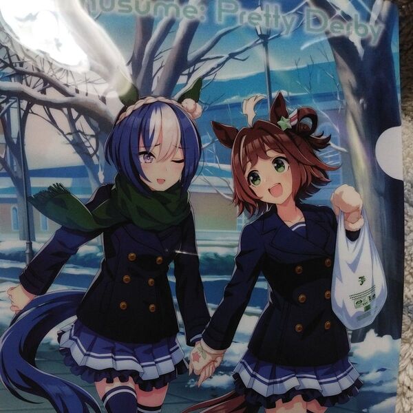 ウマ娘 プリティーダービー クリアファイル 4周年記念キャンペーン ラインクラフト、シーザリオ