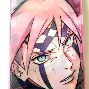 【ジャンボカードダス/フラットガシャポン】NARUTO -ナルト- 疾風伝 miniクリアファイルコレクション 春野サクラ
