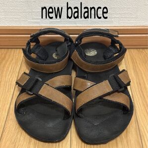 Newbalance ニューバランス サンダル ブラウン メンズ レザー