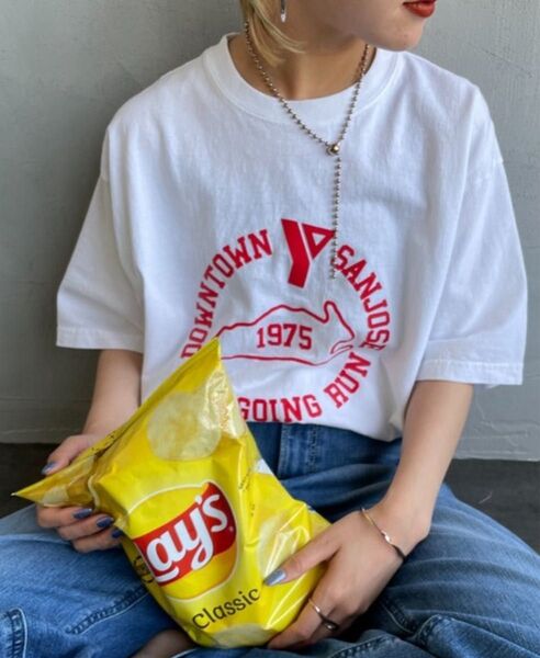 未使用品 FUNG ファング カットオフプリントTシャツ haco!ボーダーニット 2枚セット