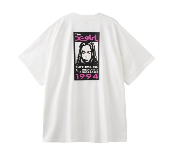 新品 X-girl BOX LOGO AND FACE S/S BIG エックスガール XG ビック Tシャツ