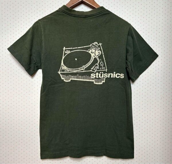 OLD STUSSY TEEシャツ 80年代 オールド ステューシー ヴィンテージ 当時 80s 90s モスグリーン フェード