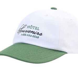 新品 jjjjound × A.P.C キャップ ホワイト/グリーン ジョウンド