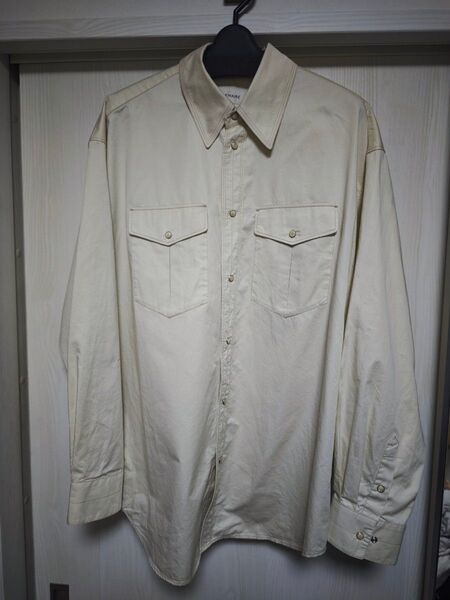 LEMAIRE 25SS WESTERN SHIRT OFF WHITE 46