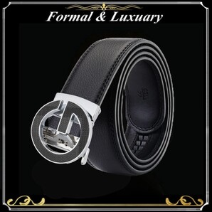 ベルト j38【黒】折りたたみ発送 ブラック 穴なし 無段階調整ベルト ゴルフベルト 人気 オートロック メンズ 革 ビジネス カジュアル