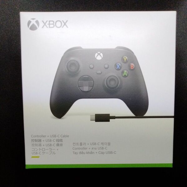 【未開封】XBOX ワイヤレスコントローラー カーボンブラック +usb−cケーブル