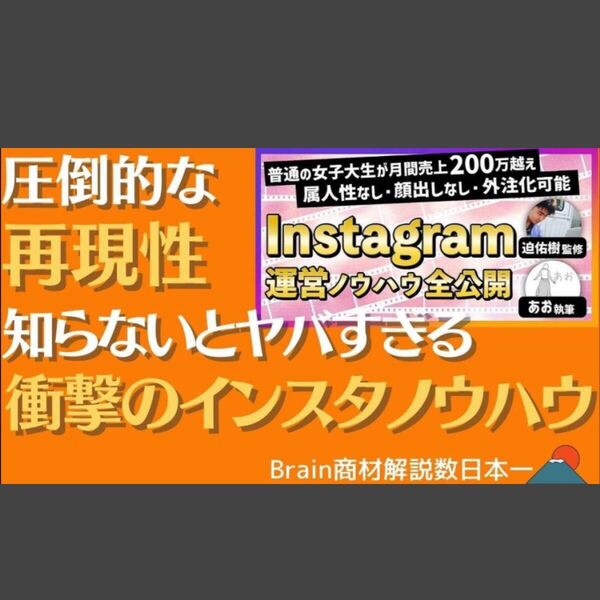 ★【普通の女子大生がフォロワー6万人超】★インスタのアカウント設計から収益化までの全ノウハウ★定価39800円★
