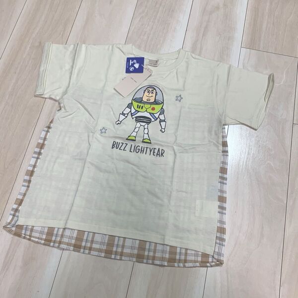 【新品タグ付き】プティマイン トイストーリー バズ刺繍半袖Tシャツ 130