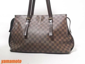 送料無料 LOUIS VUITTON ルイヴィトン ダミエ チェルシー ショルダーバッグ N51119 中古