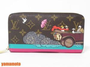 送料無料 LOUIS VUITTON ルイヴィトン モノグラム イウ゛ァシオン ジッピーウォレット プリント ラウンドファスナー財布 M61360