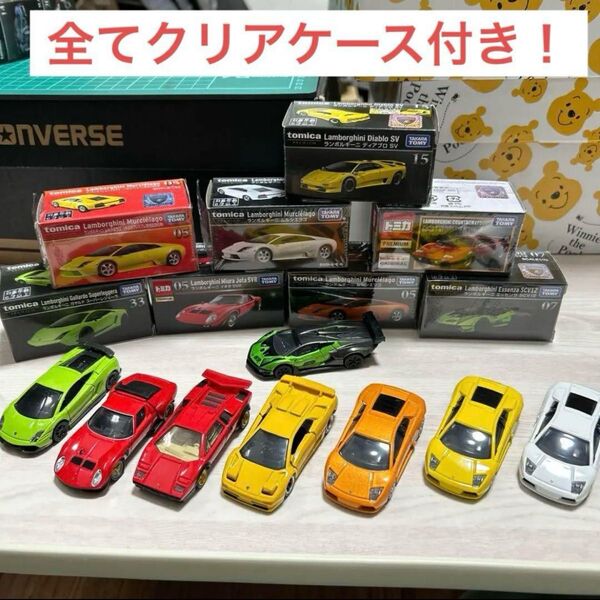 トミカプレミアム ランボルギーニ 8台まとめ売り ルース品 美品 タカラトミー ガヤルド イオタ カウンタック ディアブロ