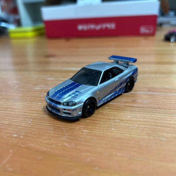 ホットウィールプレミアム ワイルドスピード ブライアン NISSAN SKYLINE GT-R R34 ルース品 スパルコ
