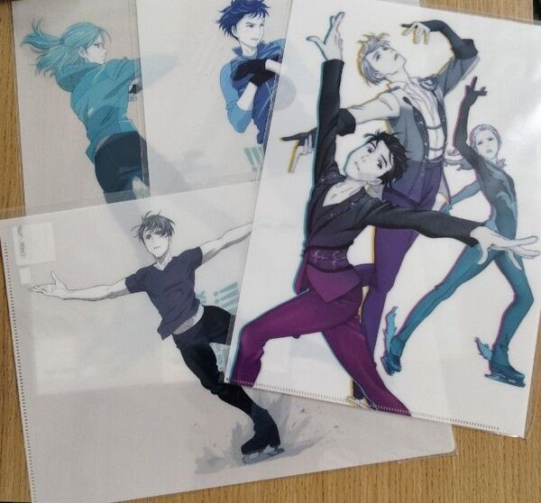 ユーリ!!! on ICE GRAND PRIX 原画展 A4クリアファイル 4点