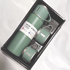 水筒 真空断熱 魔法瓶セット シームレスせん 容量500ml 手入れ簡単 保温保冷 お手入れ簡単 洗う