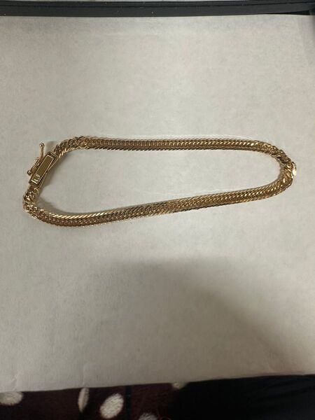 喜平K18 12面トリプルブレスレット
