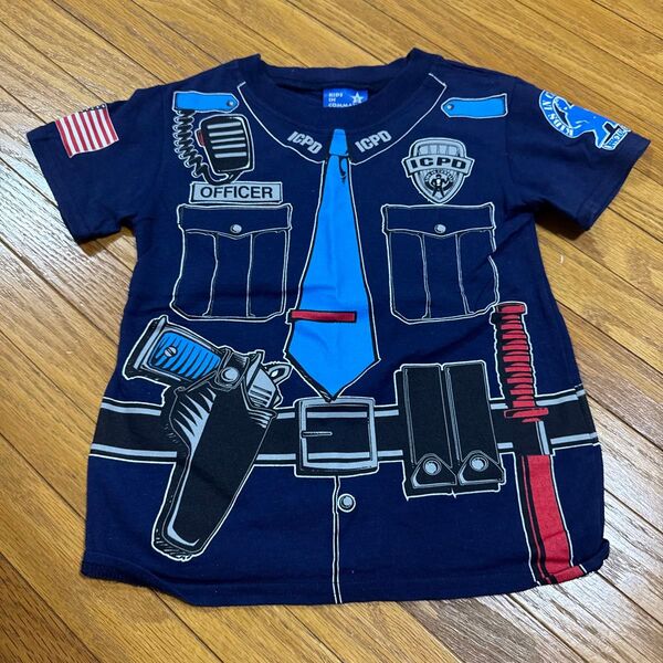 KIDS COMMANDER キッズ Tシャツ 警察官風 120サイズ