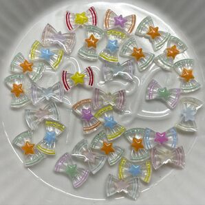 ゆめかわリボン 30個 ランダムカラーmix
