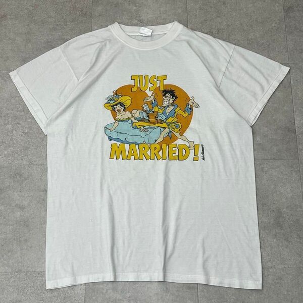 90s ユーロビンテージ Tシャツ エロT ジョークT tee ビンテージT 白