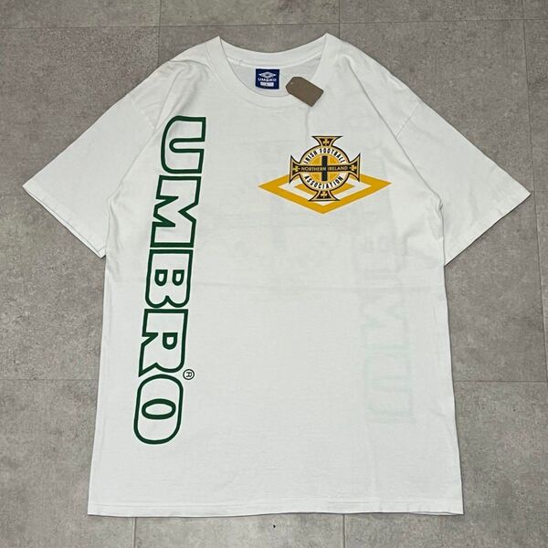 90s アンブロ UMBRO サッカー Tシャツ シングルステッチ 半袖 L