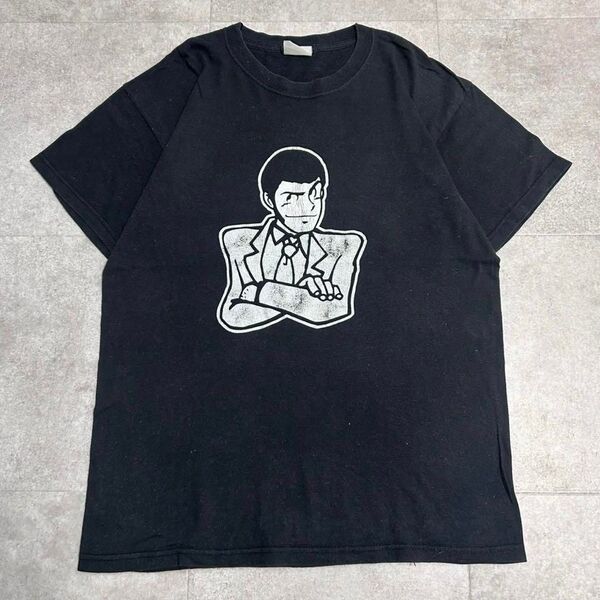 レア 90s 00s ルパン三世 アニメ Tシャツ ビンテージ ブラック 黒