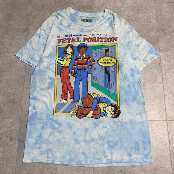 スティーブンローズ デザイン Tシャツ ART 半袖 タイダイ Tシャツ 古着