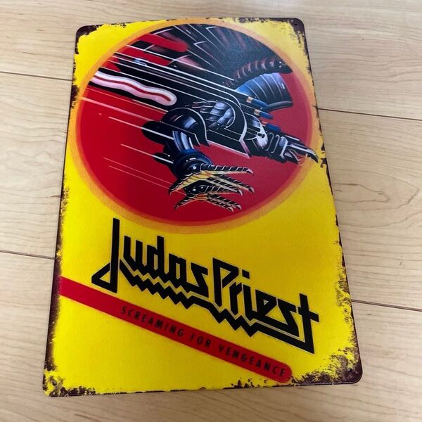 ジューダスプリースト judas priest スクリーミングフォーヴェンジェンス ウォールデコ ブリキ看板