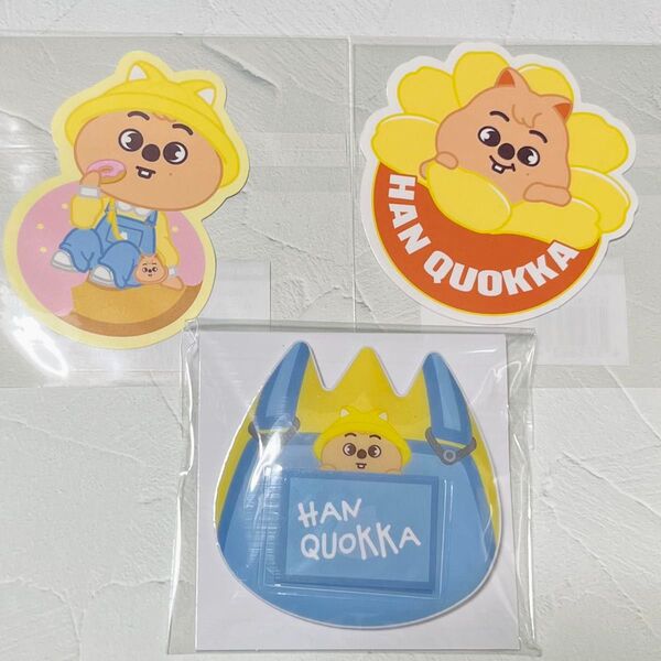 HAN QUOKKA お名前バッチ ステッカー2種セット Stray Kids popup オンラインくじ スキズ