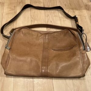 アニアリ 2way レザー ショルダーバッグ ブラウン 茶色 革