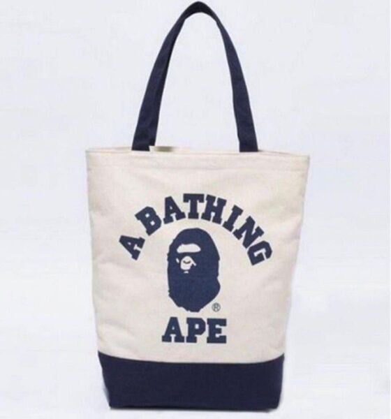 BAPE◆A BATHING APE/ロゴトートバッグ◆ア ベイシング エイプ