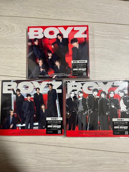SixTONES BOYZ 通常盤(初回仕様) 初回盤A 初回盤B 3形態