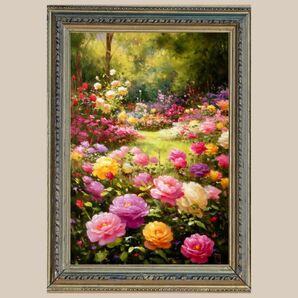 幸福を呼ぶ☆ 花咲く楽園 ☆ No.5 【開運風水絵画風ヒーリングアート】