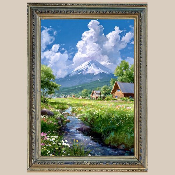 繁栄・幸運☆ 富士山 ☆ No.56 【開運風水絵画風ヒーリングアート】