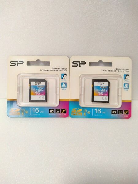 シリコンパワーSDHCカード 16GB 2個セット 未開封だけどジャンク