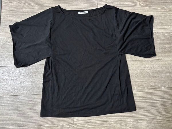 中古 グローバルワーク ブラック カットソー Lサイズ 半袖