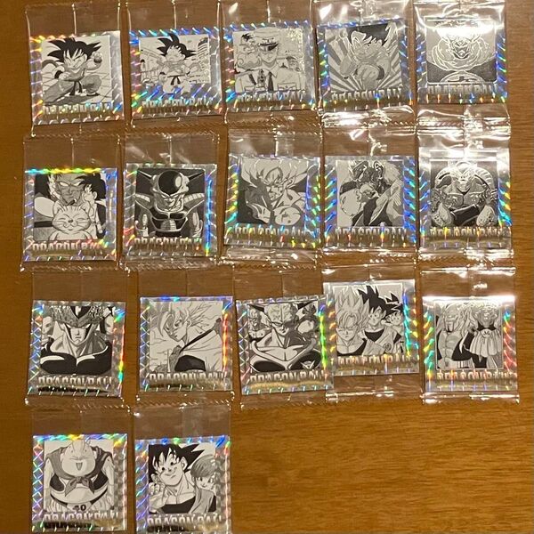 ドラゴンボール40周年記念 オリジナルイラストレーション シールウエハース 17枚