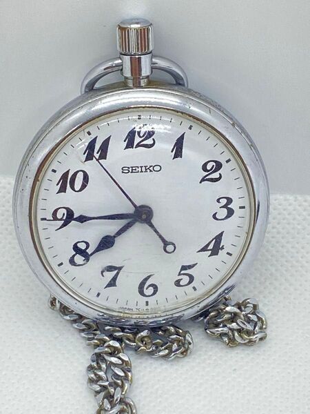 SEIKO 鉄道時計 懐中時計 7C11-0010. 諏訪精工舎 電池切れ