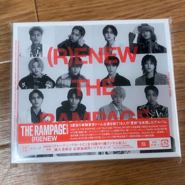 CD ONLY (初回仕様) THE RAMPAGE from EXILE TRIBE (R) ENEW