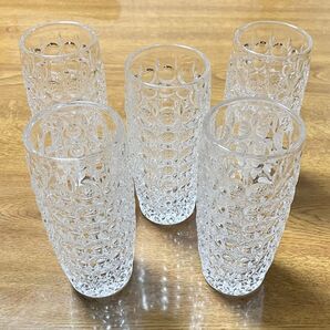 マツガオカクリスタル グラス 喫茶店 グラス 5セット 昭和レトロ 純喫茶