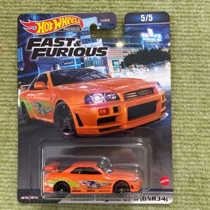 ホットウィール (Hot Wheels) Premiumワイルドスピード - 日産 スカイライン GT-R (BNR34) 未使用
