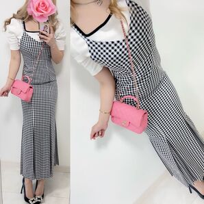 コーデセット*着用画像*INGNI イング パワショルトップス ロングワンピース