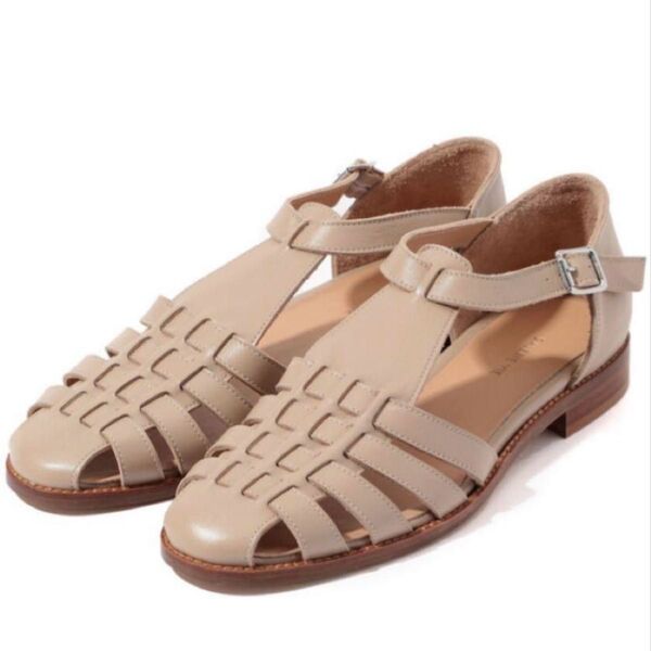 【美品】GALERIE VIE ギャルリーヴィー PASCUCCI 36 グルカサンダル レザー パスクッチ サンダル ベージュ