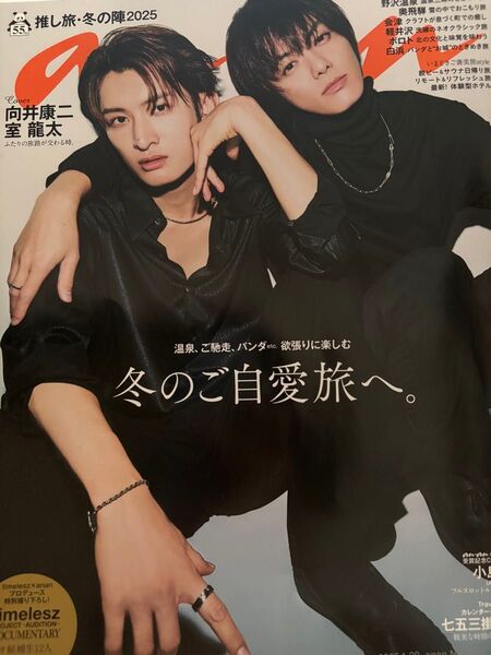 切り抜き anan 2025月1/29号No.2431 向井康二 室龍太 表紙付