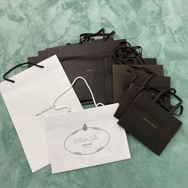 【即日発送】BOTTEGAVENETA BALENCIAGA PRADA 紙袋 ショッパー ブランド ショップ袋 プラダ