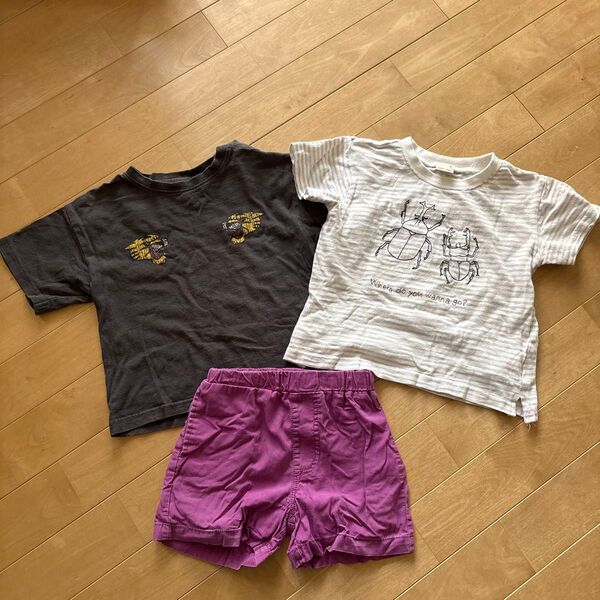 ハーフパンツ 半袖Tシャツ 90.100cm 上下セット
