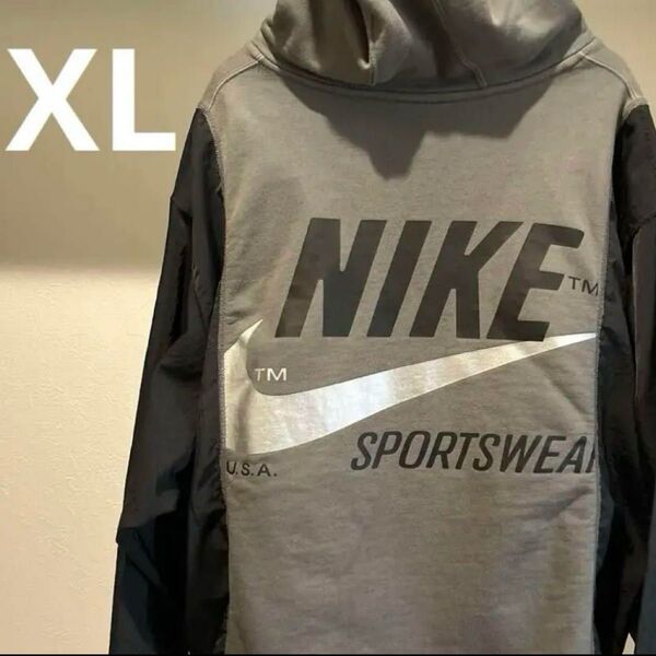 NIKE NSW HOODIE BRS ドッキングプルオーバーフーディー 90s パーカー XL ヴィンテージ
