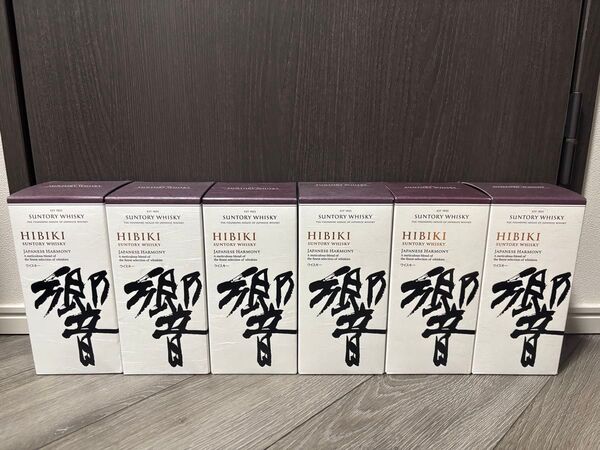 サントリー SUNTORY 響ジャパニーズハーモニー JAPANESE HARMONY 6本 新品未開封 化粧箱 ホロ付