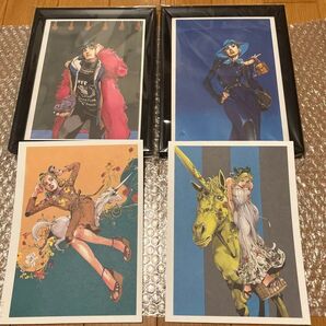 【650】ジョジョの奇妙な冒険 5・6部 ブチャラティ&空条徐倫 【ポスター×4枚+額2枚セット!】